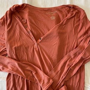Orange very soft long sleeve shirt